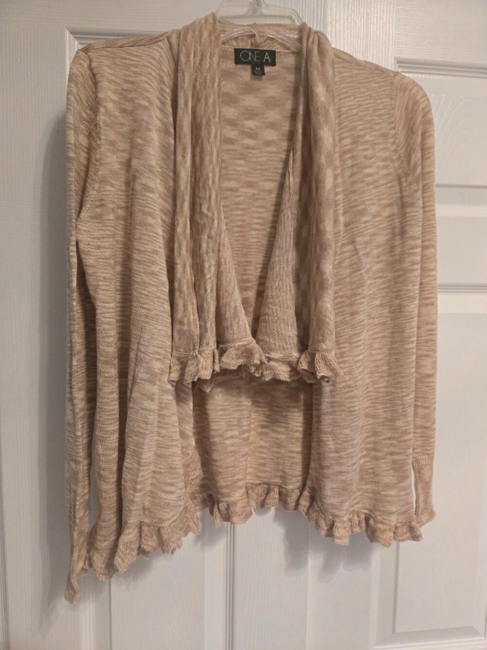 One A Cardigan with ruffles